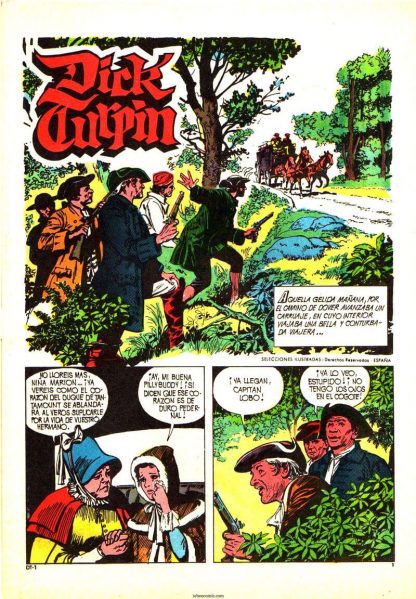 DICK TURPIN - 1979 - Valenciana - Colección Completa - 12 Tebeos En Formato PDF - Descarga Inmediata