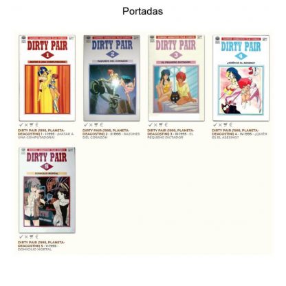 DIRTY PAIR - 1995 - Planeta - Colección Completa - 5 Libros En Formato PDF - Descarga Inmediata