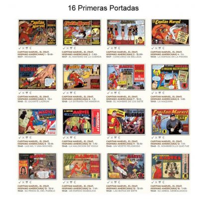EL CAPITÁN MARVEL – 1947 - Hispano Americana - Colección Completa – 89 Tebeos En Formato PDF - Descarga Inmediata