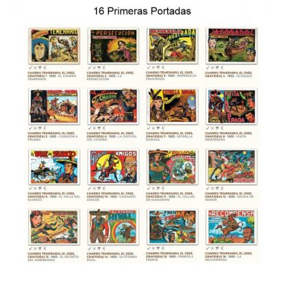 EL CHARRO TEMERARIO - 1953 - Grafidea - Colección Completa - 44 Tebeos En Formato PDF - Descarga Inmediata