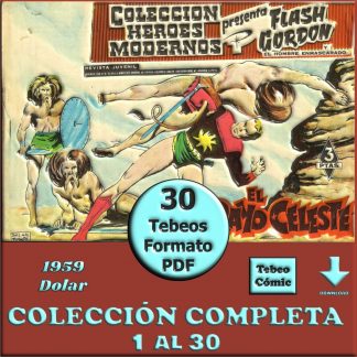 FLASH GORDON – Héroes Modernos 1959 – Colección Completa – 70 Tebeos En Formato PDF - Descarga Inmediata
