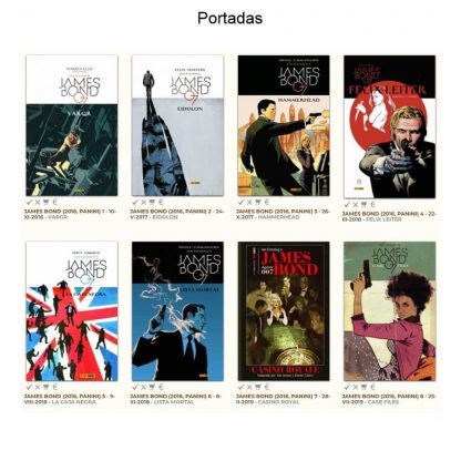 JAMES BOND 007 - 2012 - Colección Completa - 8 Libros En Formato PDF - Descarga Inmediata
