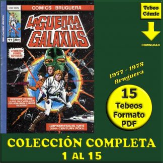 LA GUERRA DE LAS GALAXIAS (Star Wars) - 1977 - Bruguera - Colección Completa - 15 Tebeos En Formato PDF - Descarga Inmediata