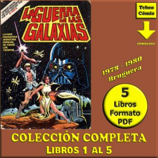 LA GUERRA DE LAS GALAXIAS (Star Wars) - 1978 - Bruguera - Colección Completa - 5 Libros En Formato PDF - Descarga Inmediata