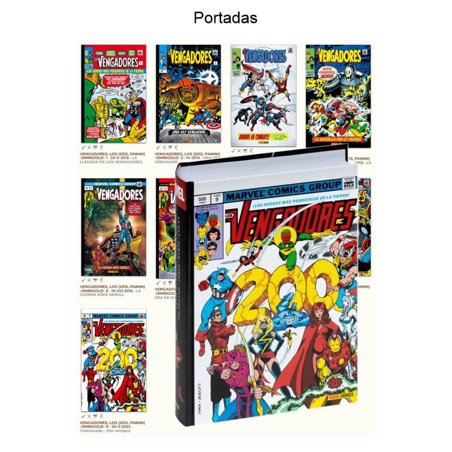 LOS VENGADORES - 2012 - OMNIGOLD – Colección Completa – 9 Tomos En Formato PDF - Descarga Inmediata