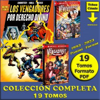 LOS VENGADORES 2 - 1993 - Continuación a OMNIGOLD – Colección Completa – 19 Tomos En Formato PDF - Descarga Inmediata