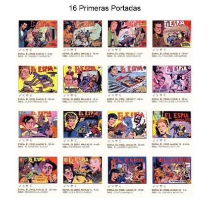 EL ESPIA - 1952 - Maga - Colección Completa - 25 Tebeos En Formato PDF - Descarga Inmediata
