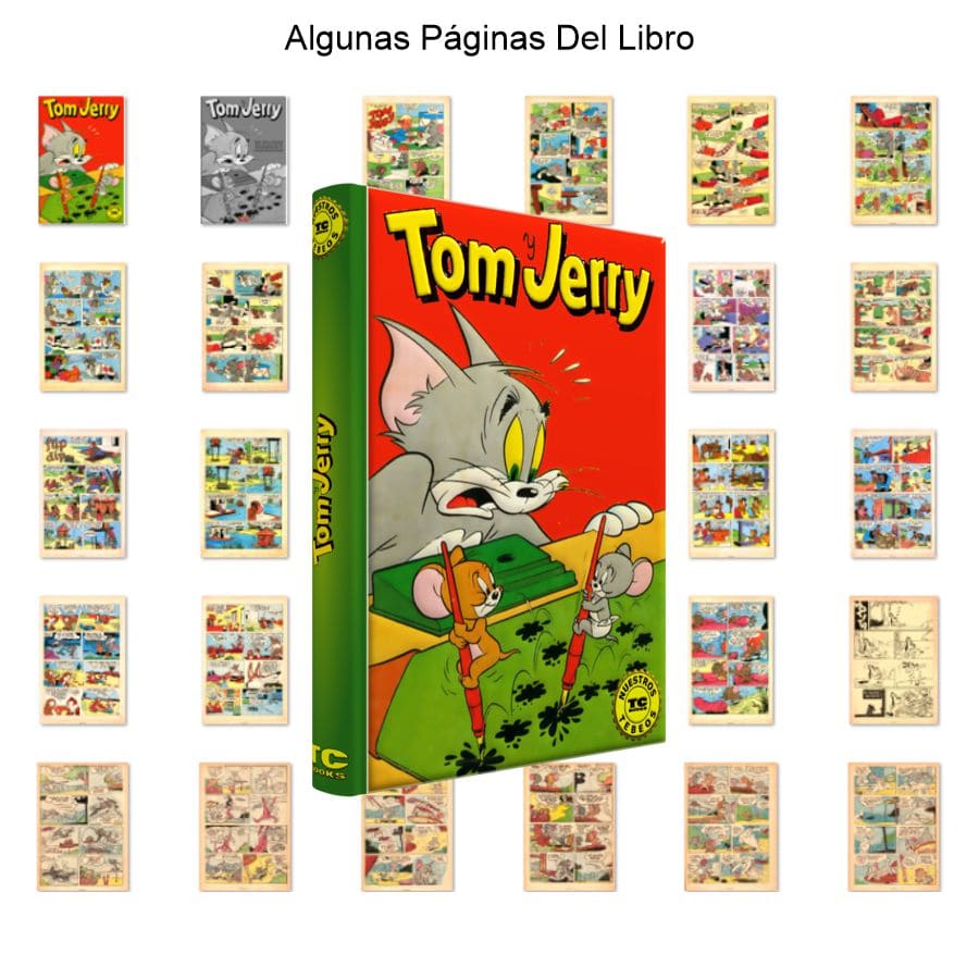 TOM Y JERRY - Nuestros Tebeos - TC Books - 1 Tomo De 530 Páginas En Formato PDF - Descarga Inmediata
