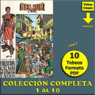 BEN-HUR – 1965 – Colección Completa – 10 Tebeos En Formato PDF - Descarga Inmediata