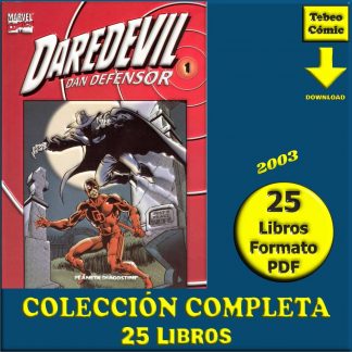 DAREDEVIL - 2003 – Colección Completa – 25 Libros En Formato PDF - Descarga Inmediata