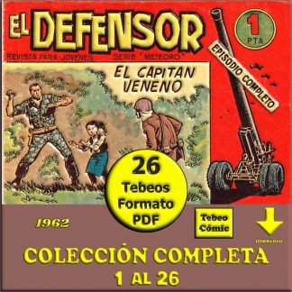 EL DEFENSOR – 1962 - Colección Completa – 16 Tebeos En Formato PDF - Descarga Inmediata