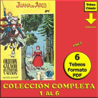 JUANA DE ARCO – 1965 – Colección Completa – 6 Tebeos En Formato PDF - Descarga Inmediata