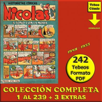 NICOLAS - 1948 - Colección Completa – 242 Tebeos En Formato PDF - Descarga Inmediata