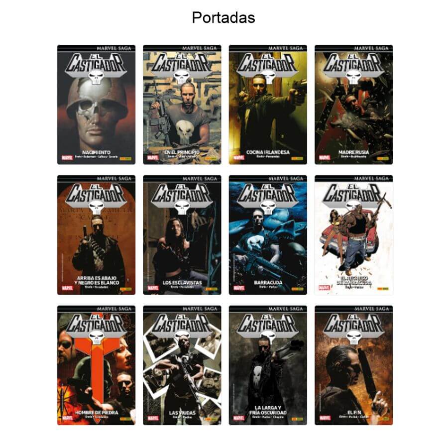 EL CASTIGADOR - Punisher - 2016 - Marvel Saga - Colección Completa - 12 Libros En Formato PDF - Descarga Inmediata