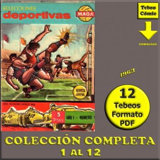 SELECCIONES DEPORTIVAS MAGA – 1963 – Colección Completa – 12 Tebeos En Formato PDF - Descarga Inmediata