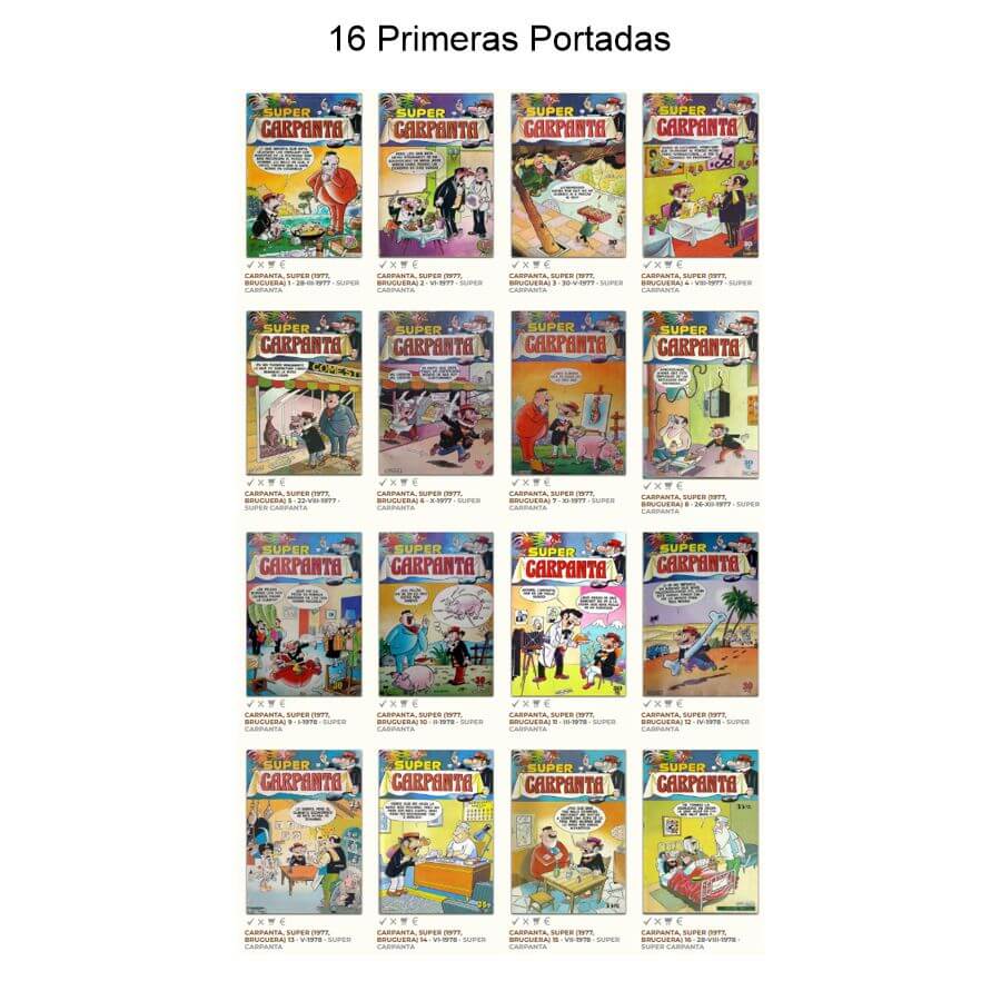 SUPER CARPANTA - 1977 - Colección Completa – 56 Tebeos En Formato PDF - Descarga Inmediata