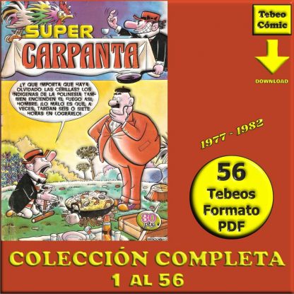 SUPER CARPANTA - 1977 - Colección Completa – 56 Tebeos En Formato PDF - Descarga Inmediata