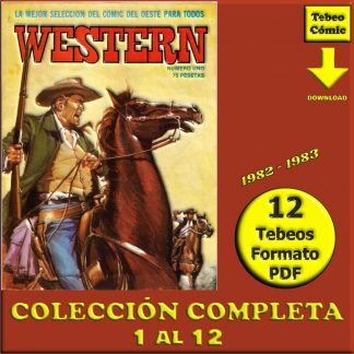 WESTERN – 1982 - Colección Completa – 12 Tebeos En Formato PDF - Descarga Inmediata