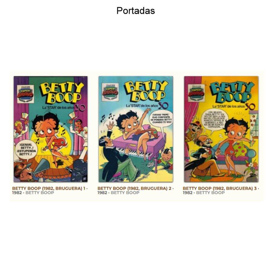 BETTY BOOP - 1982 - – Colección Completa – 3 Tebeos En Formato PDF - Descarga Inmediata