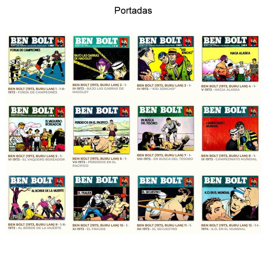 BEN BOLT - 1973 - Buru Lan – Colección De 12 Libros En Formato PDF - Descarga Inmediata