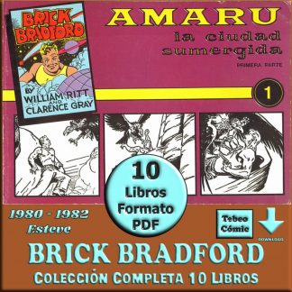 BRICK BRADFORD – 1980 - Colección Completa – 10 Libros En Formato PDF - Descarga Inmediata