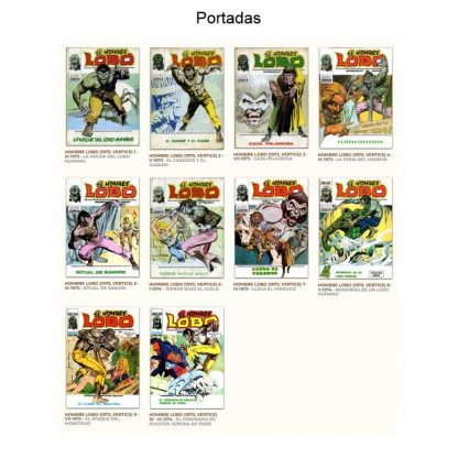 EL HOMBRE LOBO - 1973 - Vértice – Colección Completa – 10 Tebeos En Formato PDF - Descarga Inmediata