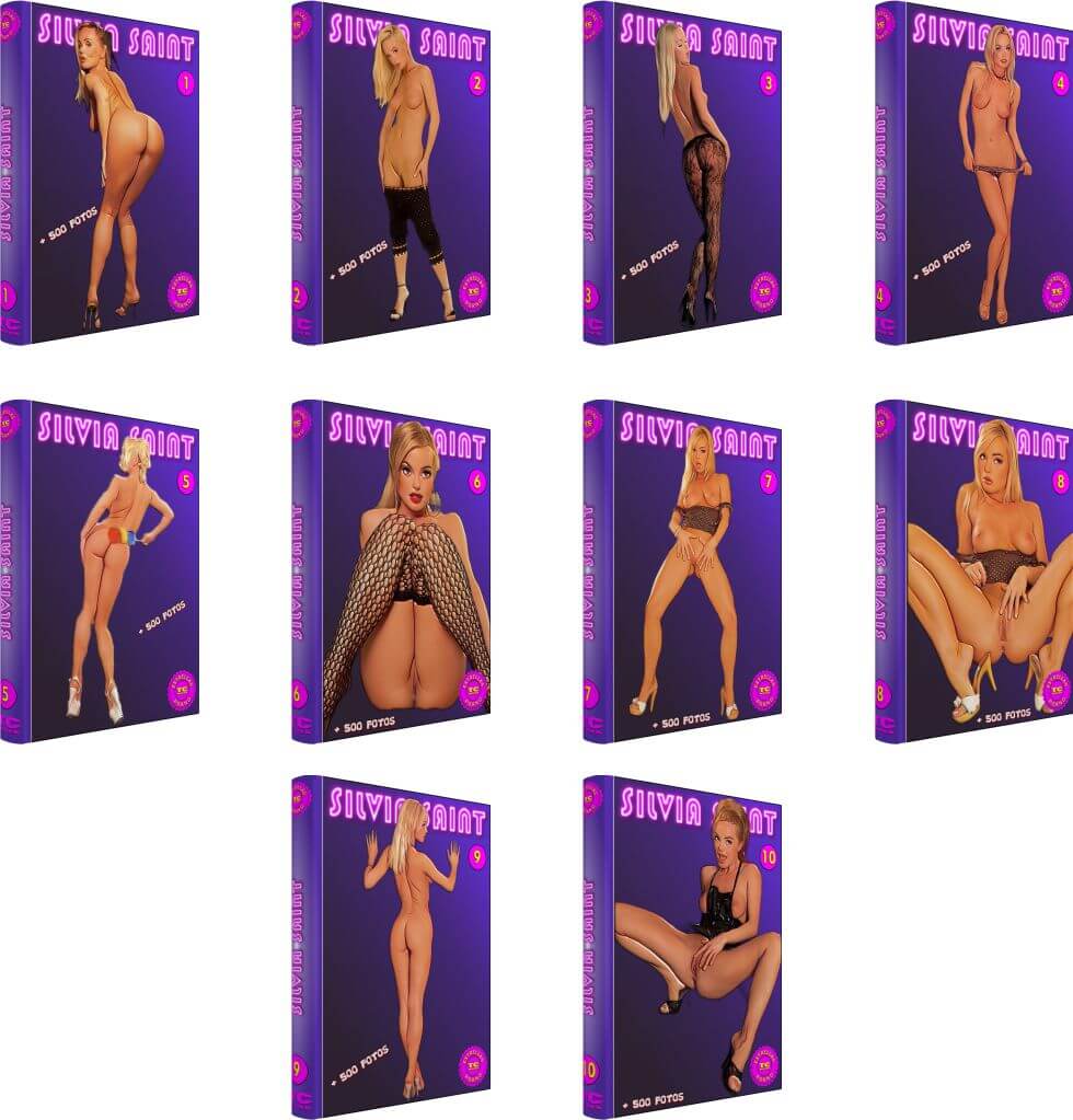 SILVIA SAINT – 5400 Fotos - Serie Estrellas Porno – 10 Tomos En Formato PDF - Descarga Inmediata