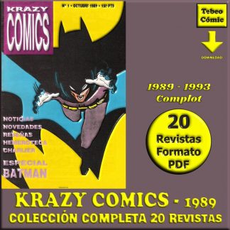 KRAZY COMICS – 1989 - Colección Completa – 20 Revistas En Formato PDF - Descarga Inmediata