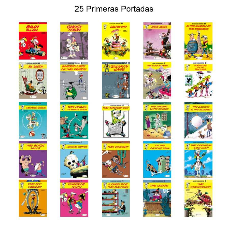 LUCKY LUKE - En Inglés - 1949 / 2022 - Colección Completa - 82 Libros En Formato PDF - Descarga Inmediata