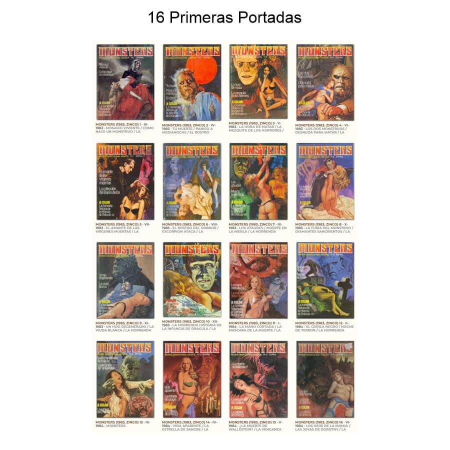 MONSTERS – 1983 - Colección Completa – 24 Tebeos En Formato PDF - Descarga Inmediata
