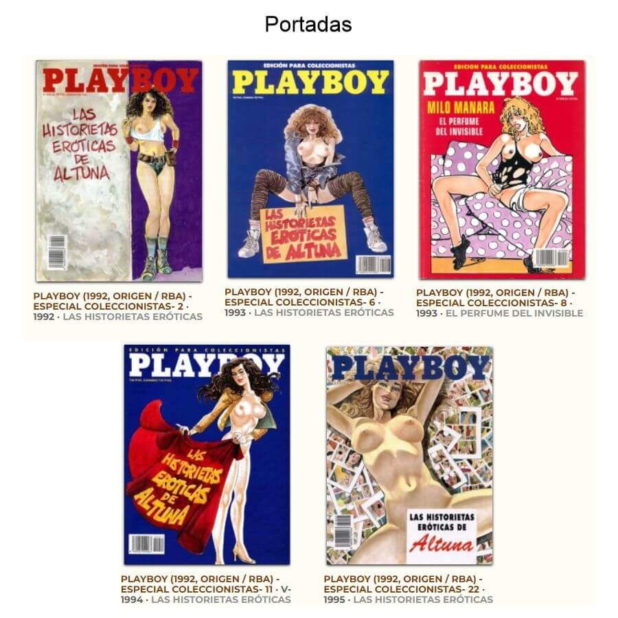 PLAYBOY ESPECIAL COLECCIONISTAS - 1992 - Colección Completa - 5 Libros En Formato PDF - Descarga Inmediata