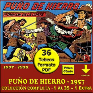 PUÑO DE HIERRO - 1957 - Maga - Colección Completa - 36 Tebeos En Formato PDF - Descarga Inmediata