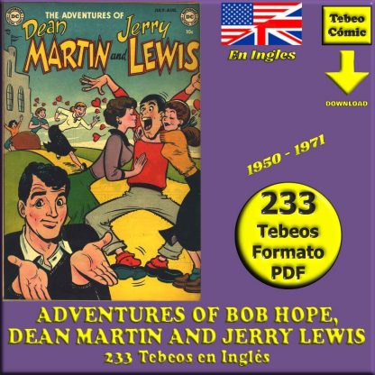 ADVENTURES OF BOB HOPE, DEAN MARTIN AND JERRY LEWIS – 1950 - En Inglés – Colección Completa – 233 Tebeos En Formato PDF - Descarga Inmediata