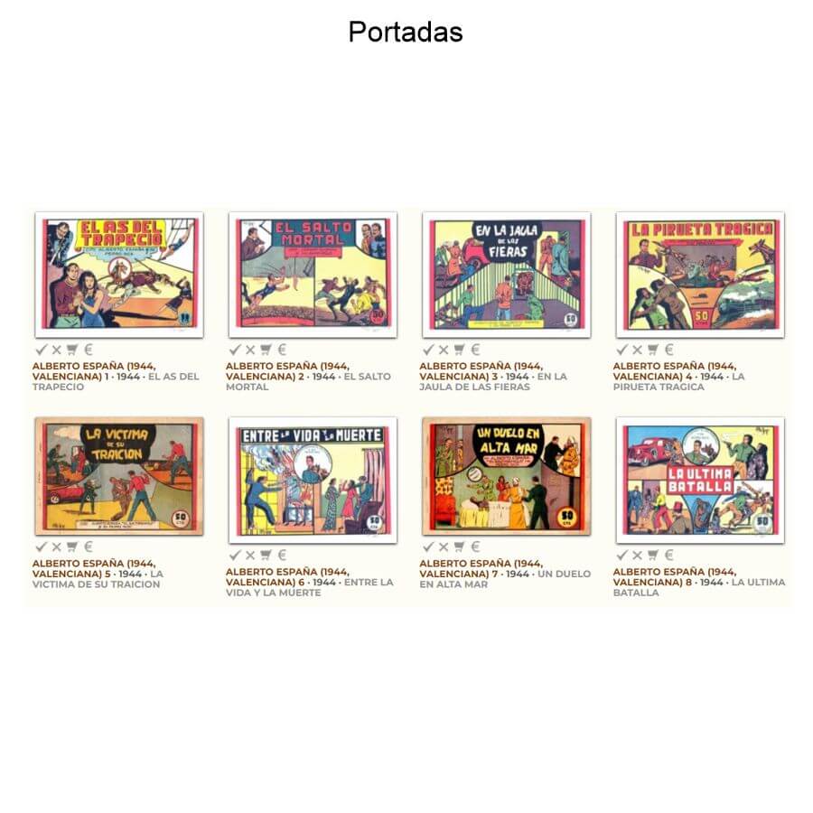ALBERTO ESPAÑA Y SU PERRO NICK - 1944 - Colección Completa - 8 Tebeos En Formato PDF - Descarga Inmediata