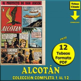 ALCOTÁN - 1951 - Colección Completa – 12 Tebeos En Formato PDF - Descarga Inmediata