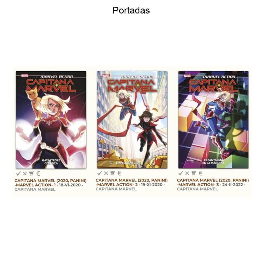 CAPITANA MARVEL - Marvel Action - 2020 – Colección Completa – 3 Libros En Formato PDF - Descarga Inmediata
