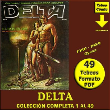 DELTA – 1980 – Colección Completa – 49 Tebeos En Formato PDF - Descarga Inmediata