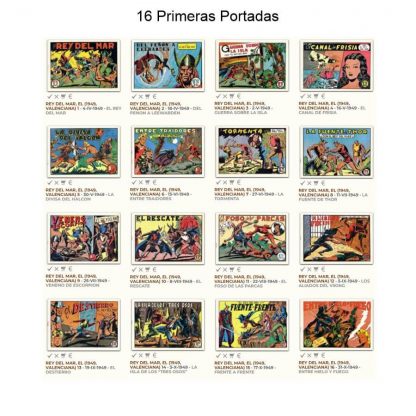 EL REY DEL MAR - 1949 - Valenciana - Colección Completa - 46 Tebeos En Formato PDF - Descarga Inmediata