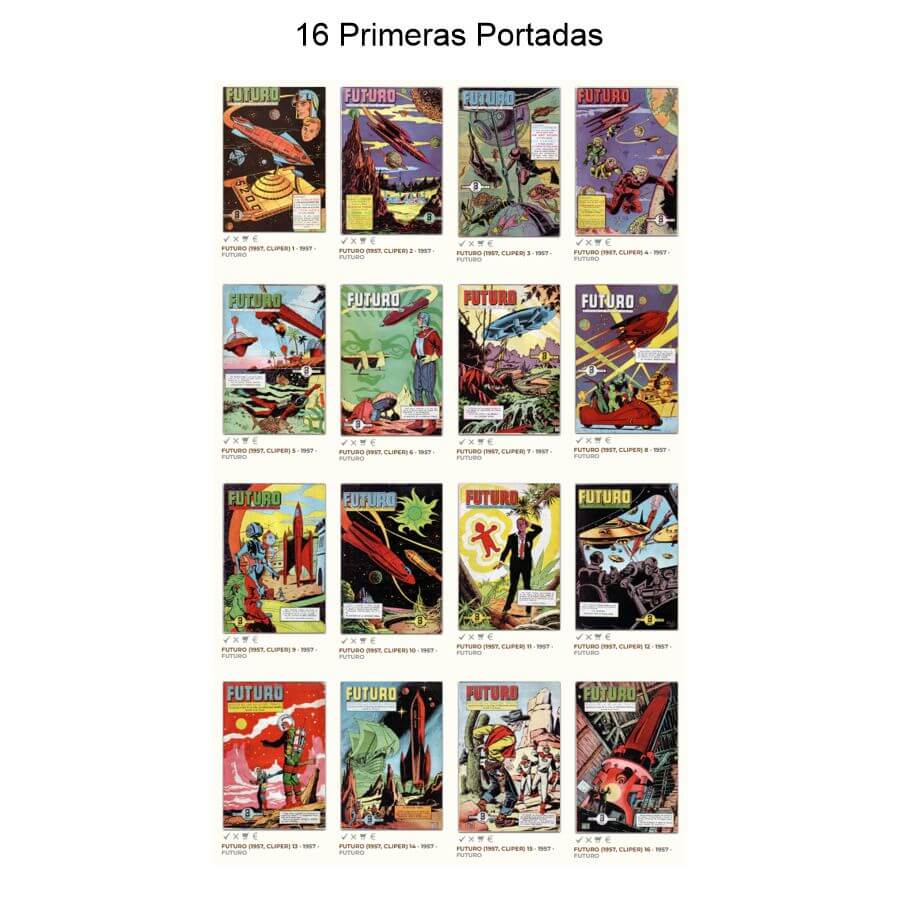 FUTURO - 1957 – Colección Completa – 20 Tebeos En Formato PDF - Descarga Inmediata