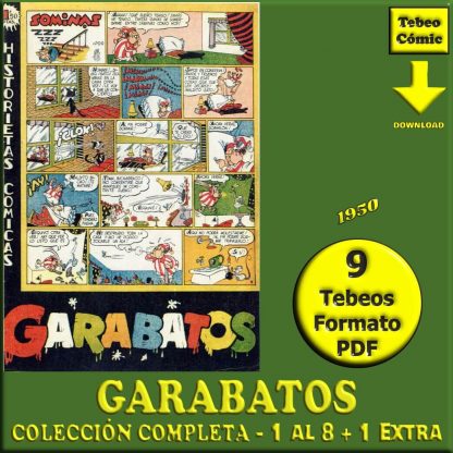GARABATOS - 1950 - Colección Completa - 9 Tebeos En Formato PDF - Descarga Inmediata