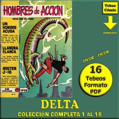HOMBRES DE ACCION - 1958 - Toray – Colección Completa – 16 Tebeos En Formato PDF - Descarga Inmediata