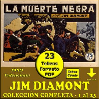 JIM DIAMONT – 1949 – Colección Completa – 23 Tebeos En Formato PDF - Descarga Inmediata