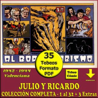 AVENTURAS DE JULIO Y RICARDO - 1942 - Colección Completa - 35 Tebeos En Formato PDF - Descarga Inmediata