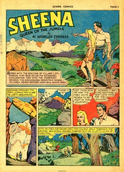 SHEENA - Jumbo Comics – 1938 - En Inglés – Colección Completa – 167 Tebeos En Formato PDF - Descarga Inmediata
