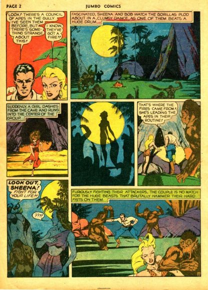 SHEENA - Jumbo Comics – 1938 - En Inglés – Colección Completa – 167 Tebeos En Formato PDF - Descarga Inmediata