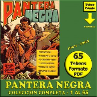 PANTERA NEGRA - 1964 – Colección Completa – 65 Tebeos En Formato PDF - Descarga Inmediata