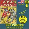 PEP COMICS – 1940 - En Inglés – USA Original - Colección Completa – 411 Tebeos En Formato PDF - Descarga Inmediata