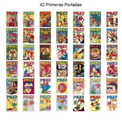 POLICE COMICS – 1941 - En Inglés – Colección Completa – 127 Tebeos En Formato PDF - Descarga Inmediata