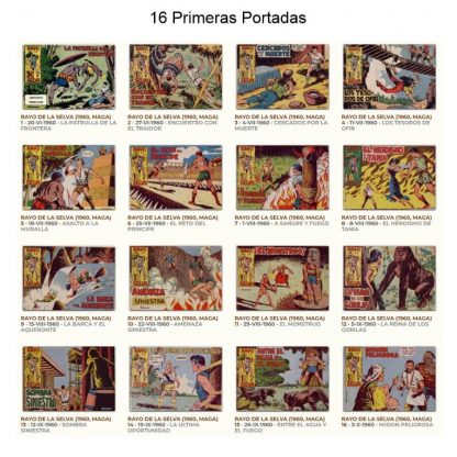 RAYO DE LA SELVA - 1960 - Maga - Colección Completa - 84 Tebeos En Formato PDF - Descarga Inmediata