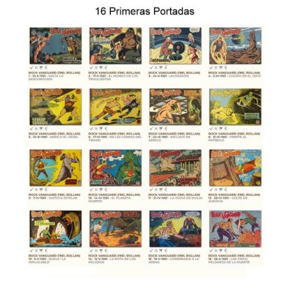 ROCK VANGUARD - 1961 – Colección Completa – 42 Tebeos En Formato PDF - Descarga Inmediata